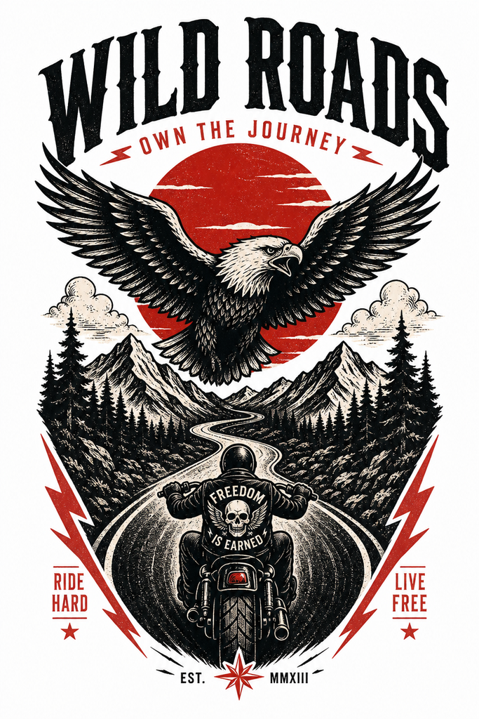WILD ROADS LOGO T SHIRT