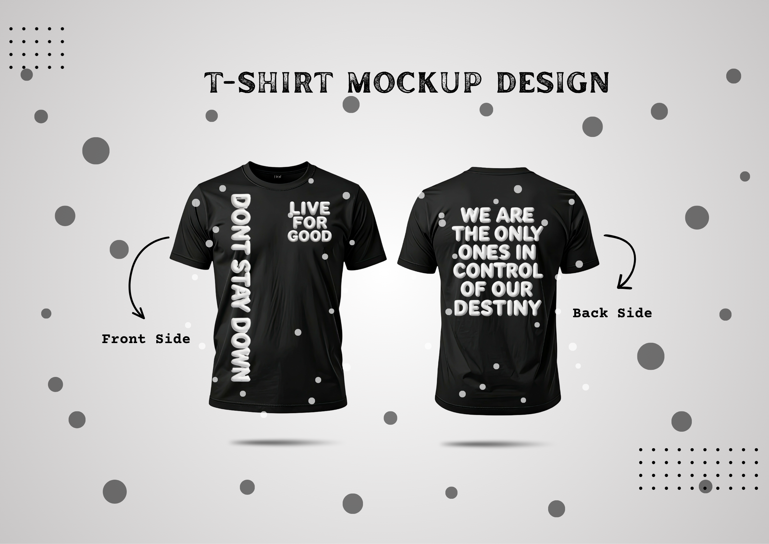 Dont stay down bubble shirt